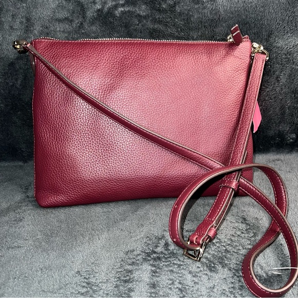 kate spade Polly Medium Crossbody in Cherrywood NWT - Picture 4 of 7